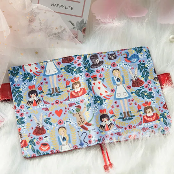 

Flowers And Alice Cute Joint Color Floral Journal Cover Suit For Standard Fitted Paper Book