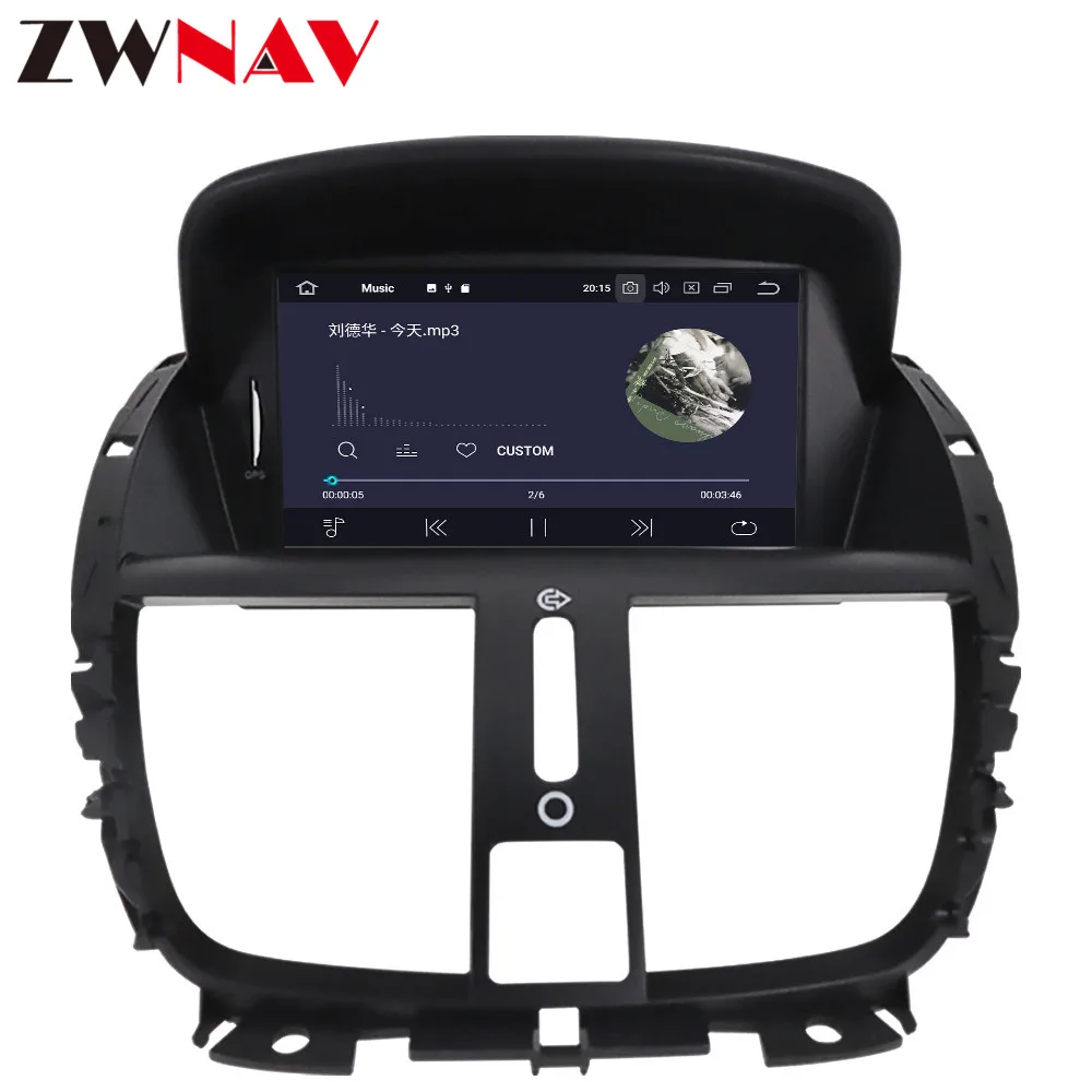 DSP Android 10,0 Автомобильный мультимедийный плеер gps Navi для peugeot 207 2007- Авто Радио Аудио Видео Стерео головное устройство Wifi карта