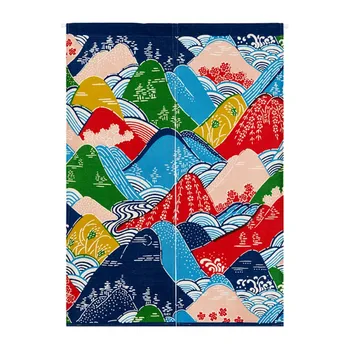 

Japanese Style Door Sheer Blackout Curtain For Living Room Kitchen Cafe Decorative Short Curtains Door Valance Home textile