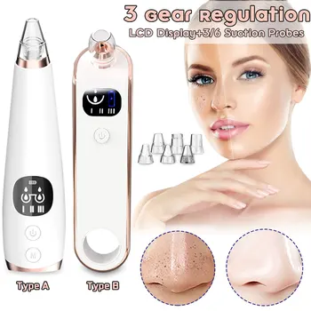 

Blackhead Remover Skin Care Pore Vacuum Acne Pimple Removal Vacuum Suction Tool Facial Dermabrasion Machine Face Clean Tool