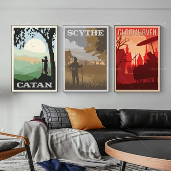 

Modern The Film Posters Retro Canvas Painting Wall Art Modular Pictures Classic Prints With Frame Bedroom Living Room Decoration