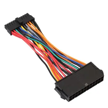 

ATX PSU Standard 24Pin Female to Mini 24P Male Internal Power Cable Wire Computer Connection and Connector