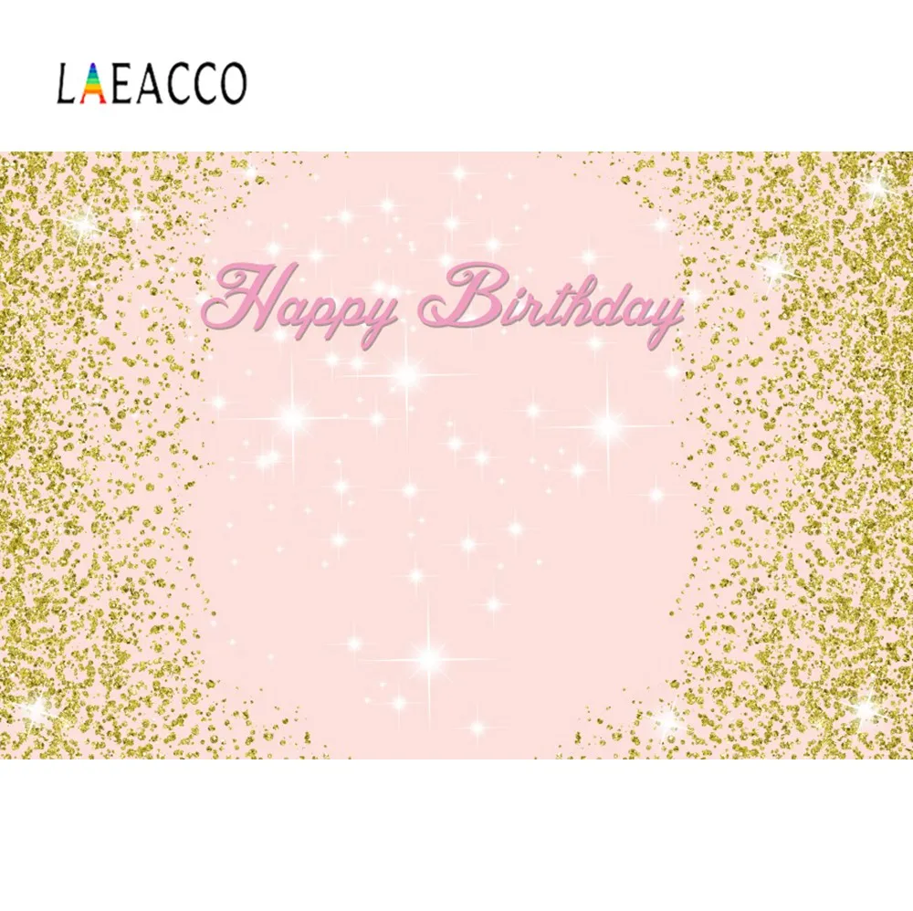 Laeacco Baby день рождения темно Золотой горошек детский портрет фото фон для