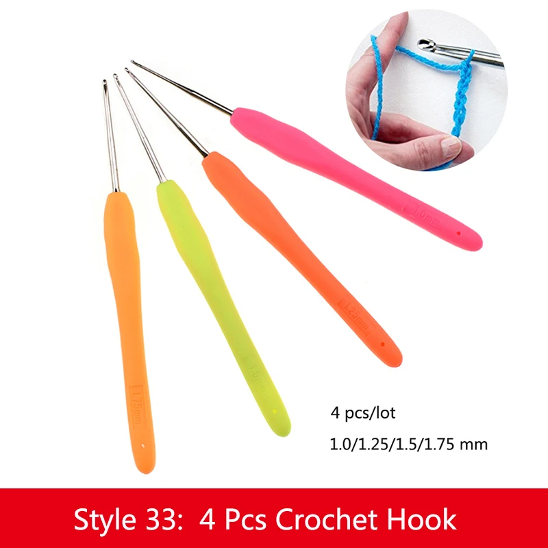 35 стилей Швейные аксессуары для стежков ножницы спицы для вязания искусство спицы для поделок измерительная лента для шитья инструменты для вязания крючком Крючки - Цвет: Style 33