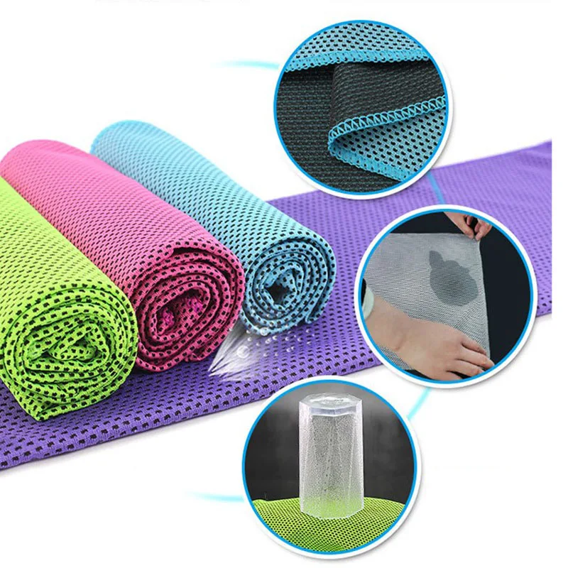Cooling Towel for Neck Golf Cooling Towel Instant Camping Soft Breathable for Yoga Sport Running Gym 30x80cm