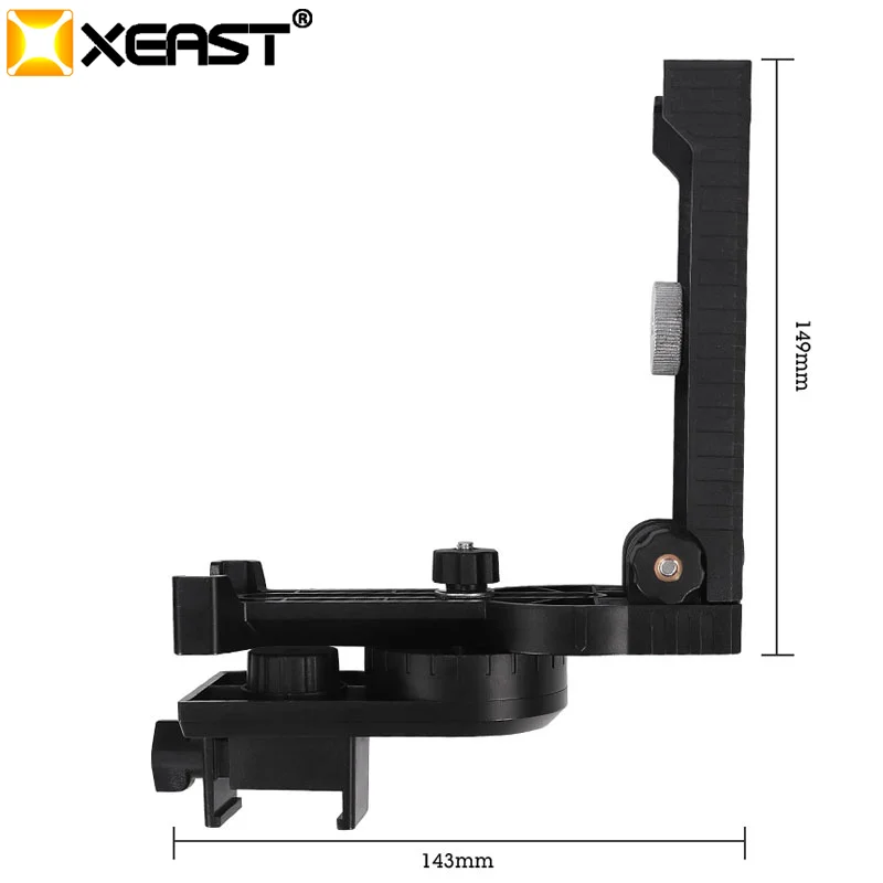 XEAST 12 линейный/16 линейный уровень на стеновом кронштейне, настенный инструмент, крепящийся на 360 градусов, тонкая настройка может поворачиваться