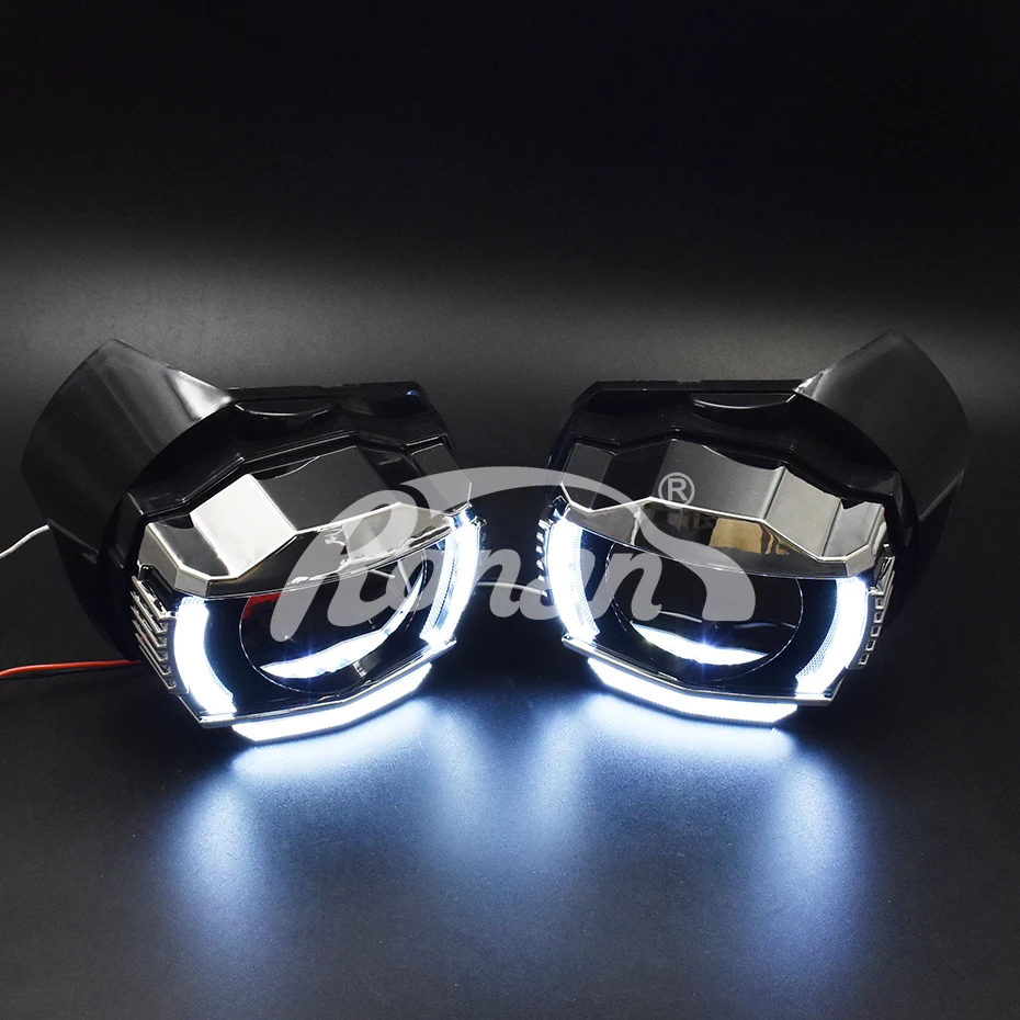 Ronan high configuration DRL upagrade kit amber LED turn singnal headlight Assembly parts fit 3.0 3r g5 lens for car retrofit