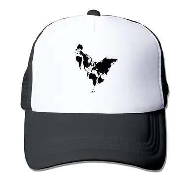 

HHNYL Continent Chicken Mesh Snapback Trucker Hats Baseball Cap