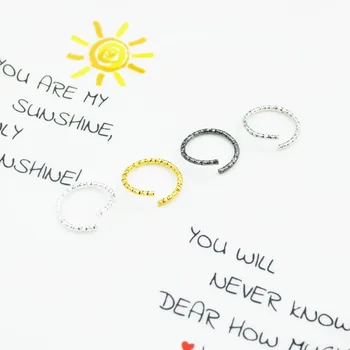 

50pc/pack 8/10/12/15/18/20mm Silver Color Jump Rings Round Twisted Split Rings Connectors For Diy Jewelry Finding Making