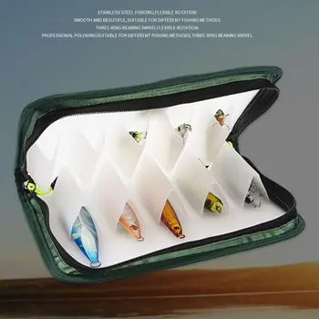 

New 10 Grid Bait Lure Large Size Storage Box Zipper Bag Fishing Gear Tool Storage Bags