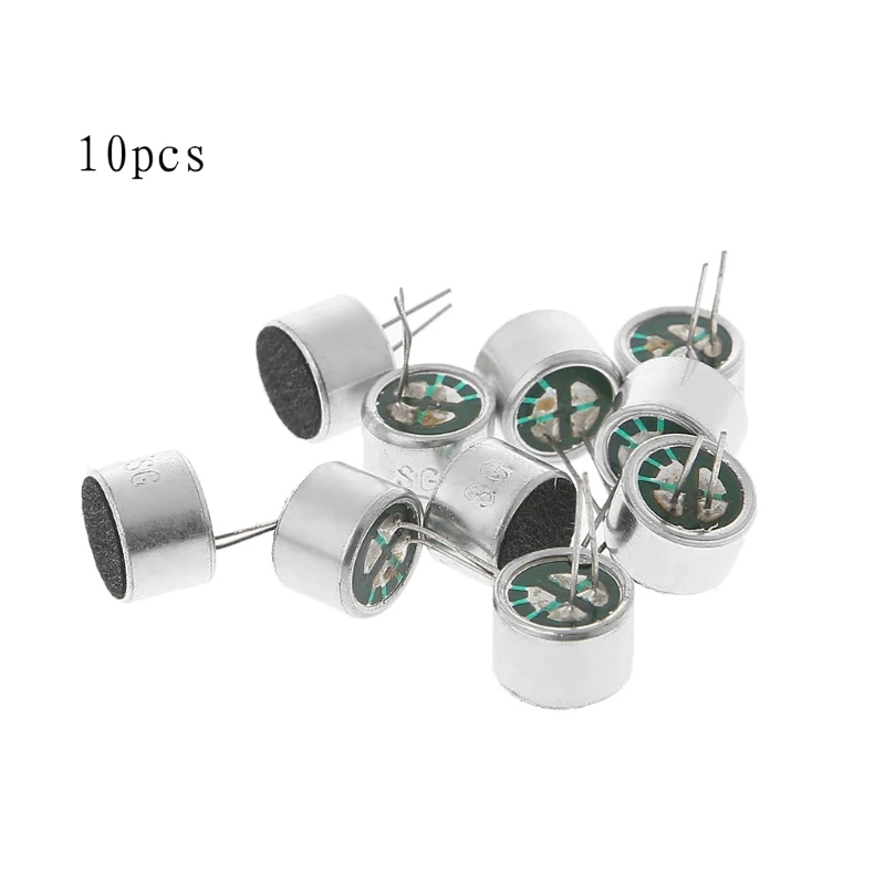 10 шт./партия с 2 Pin Кабели капсулы Электрет Конденсор микрофон 9767 микрофон 634A