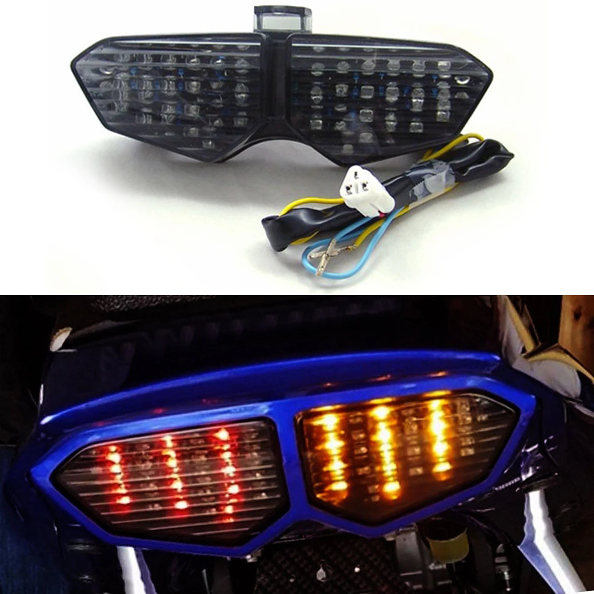 Areyourshop для Yamaha YZF R6 2003-2005 R6S 2006-2008 светодиодный задние фонари с сигналом поворота мотоцикла части освещения