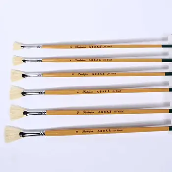 

Paint Brush Fishtail Fan Shape Pen Oil Painting Brush Watercolour Pen Set