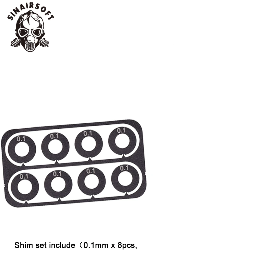 Нержавеющая сталь Супер точность прокладки Fit коробка передач набор регулировки зазора для AEG страйкбол Охота Пейнтбол Аксессуары