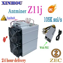 Asic Equihash Майнер Antminer Z11j 105k зедкэш ЗХ из мультфильма «Холодное сердце» Шахтер лучше, чем Z9 Z9mini Z11e Z11 M21 M20S M21S Innosilicon A9 E10.3 E9i