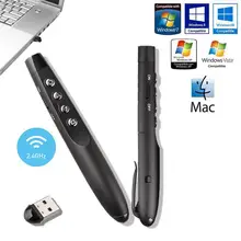 Лазерная указка ведущий мощность точка лазерная ручка кликер беспроводной USB лазер красный RF Лазерная презентация пульт дистанционного управления Spo 2,4 GHz I2X5