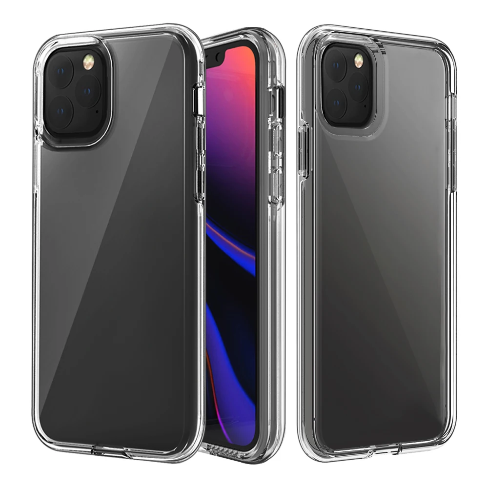 Fall Für iPhone 8 7 6S 6 Plus X XR XS 11 Pro Max Fall Silikon Transparent Weiche TPU harte PC Funda