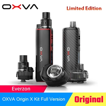 

Oeiginal OXVA Origin X Limited Edition Kit power by 18650 battery with L-shaped DC RBA Tank fit Unicoil Coils E-Cigs Vaporizer