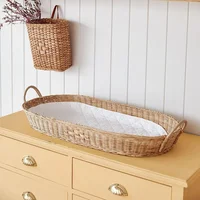 Nordic Handmade Rattan Woven Baby Sleeping Basket Baby Nursery Laundry Toy Storage Box Kids Room Photography Prop Ornament Gifts 1