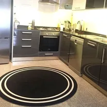 Черно-белый ковер, напольный ковер, нордический прямоугольный круглый коврик с принтом, Противоскользящий коврик для детской комнаты, игровой коврик для спальни, кухни