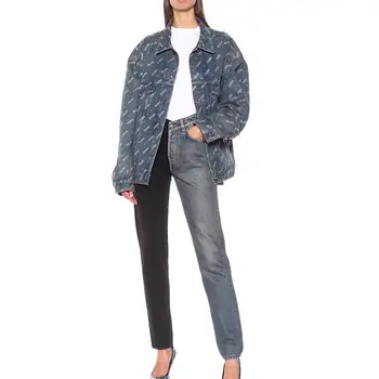

Fashion Set Auger Loose Denim Jacket Woman 2020 New Trend The Design Feels High Quality Delicate Spring Jacket Women