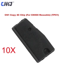 CHKJ 10 шт./лот CN1 копия 4C Чип Авто приемоответчик ключей от машины чип-клон TPX1 для CN900 ND900(многоразовые) JMA Zed-bull ключ программист