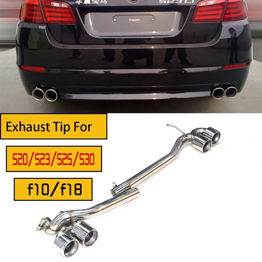 304 Stainless Steel Car Muffler Tip Exhaust pipe For BMW F10 520i 525i