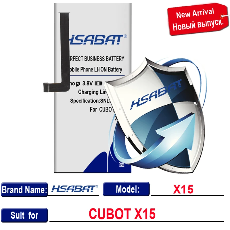 Аккумулятор HSABAT 6500 мАч для CUBOT MANITO/X6/NOTE S/Note Plus/Rainbow/P9/MAGIC/X15/R11/X18/H3/Dinosaur/MAX/S208 A S208A - Цвет: for CUBOT X15