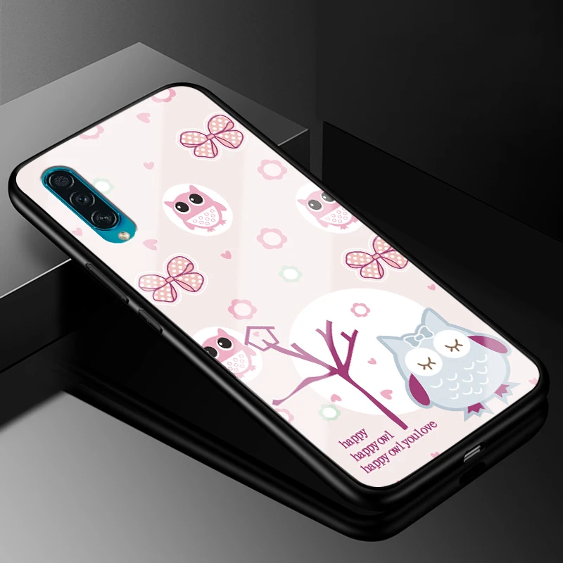 Для samsung A30S чехол из закаленного стекла жесткая задняя крышка для samsung Galaxy A50S чехол для телефона s 6,4 ''силиконовый бампер A 30S A 50S - Цвет: 18