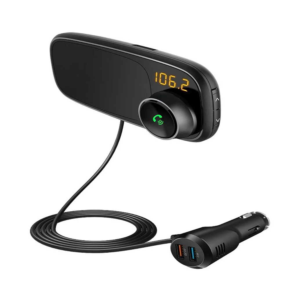 T16 Магнитный Кронштейн Автомобильный Bluetooth передатчик музыкальный плеер QC3.0 Быстрая зарядка абсолютно и высококачественный