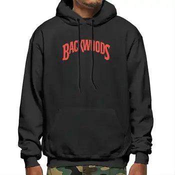 

Mens Pullover Fleece Hoodie Backwoods Classic Sweatshirt with Kanga Pocket Black winter summer streetwear hoodies Sweatshirts