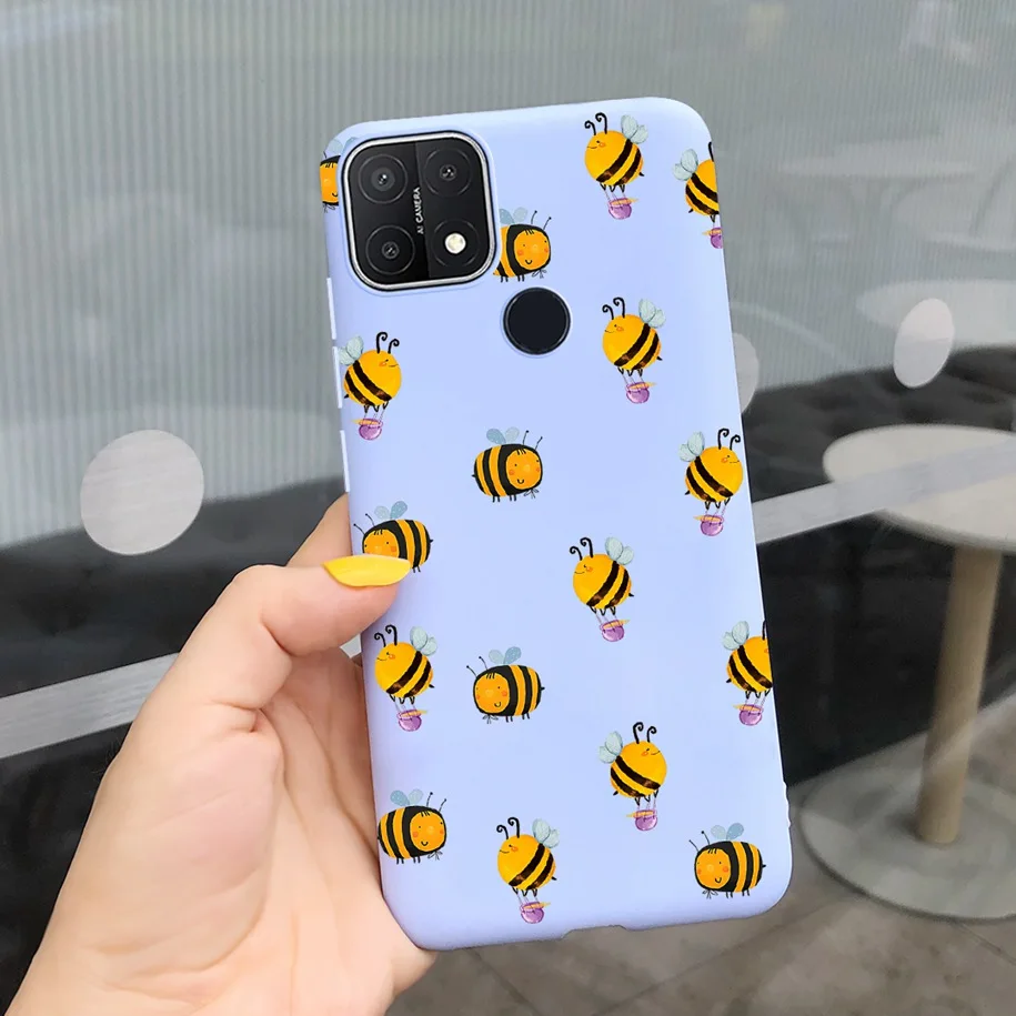 cases for oppo For Oppo A15 Case Oppo A15s Cover 6.52" Silicone Cute Daisy Sunflower Soft Back Cover For OppoA15 CPH2185 A 15 A 15s Phone Cases casing oppo