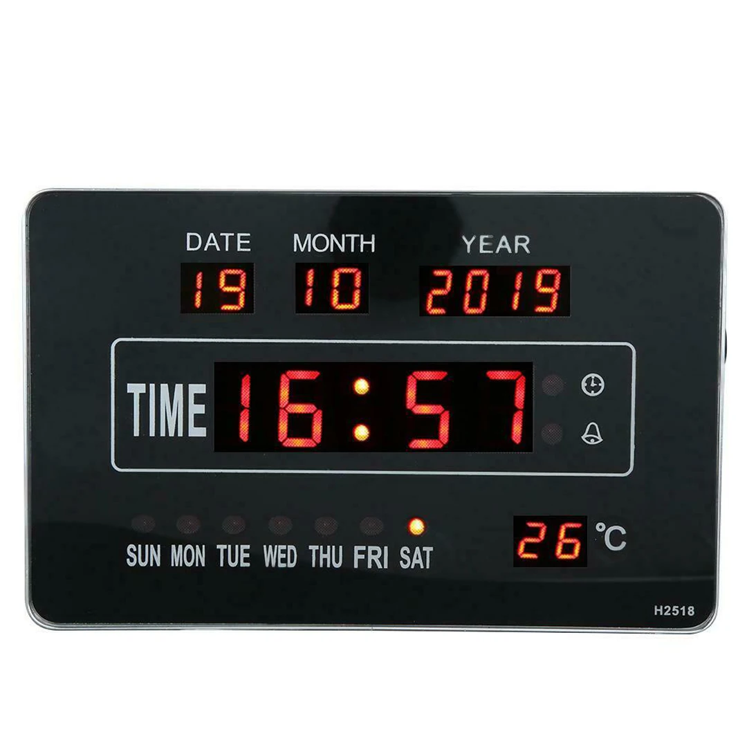 New Wall Hanging Calendar Clock Digital Calendar Clock Large LED Screen 