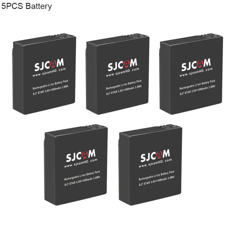 sjcam sj7 star battery 5pcs
