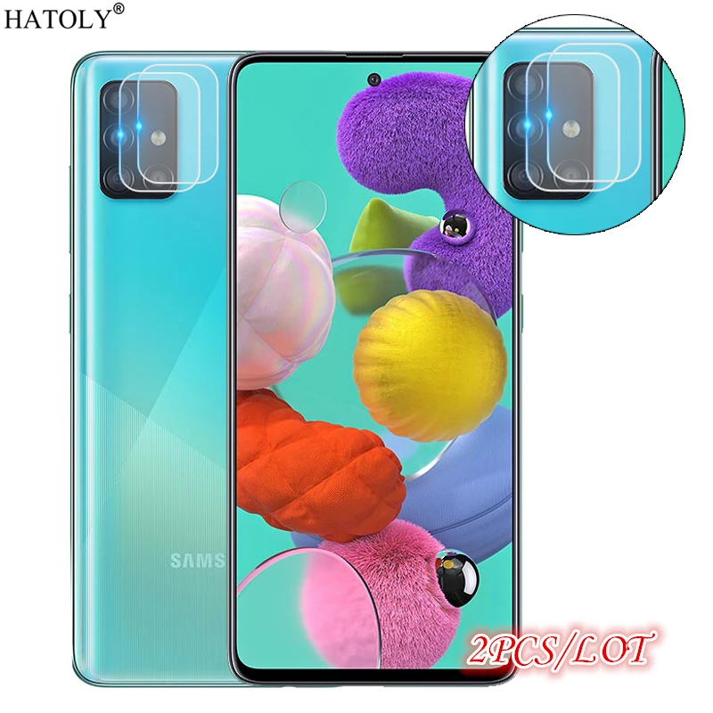

2Pcs Glass For Samsung Galaxy A51 Camera Lens Glass Screen Protector For Samsung A51 Camera Protective HD Film For Samsung A51