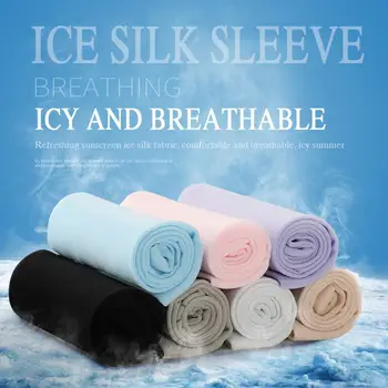 

1Pair Bicycle Ice Arm Support Protector Outdoor Cycling Sun Protection Arm Sleeves Breathable Sunscreen Bands finger Arm Warmer