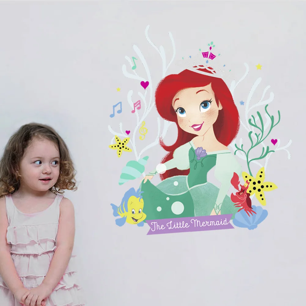 A018 disney детская комната наклейки на стену Спальня Гостиная теплый мультфильм обои декоративные наклейки для детского сада принцесса