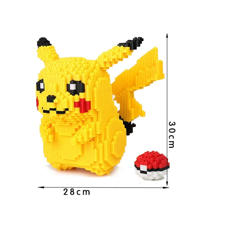 

Big size Connection blocks Anime Cute brinquedos Model Cartoon Building Bricks Educational Kids Toys Girl Christmas Gifts