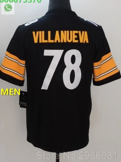 For men Питтсбург A++ Качественная мужская футболка для взрослых ben roethlisberger 7 Le'Veon Bell 26 Antonio коричневый 84 alejandro villanueva 78 - Цвет: For men