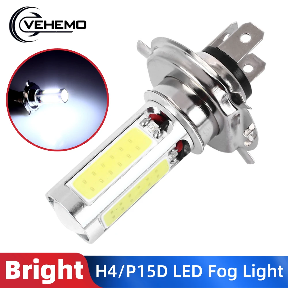 

1pc P15D H4 HB2 9003 51LED 12V High Brightness Car LED Fog Light Headlight Bulb White Motorcycle LED Headlight