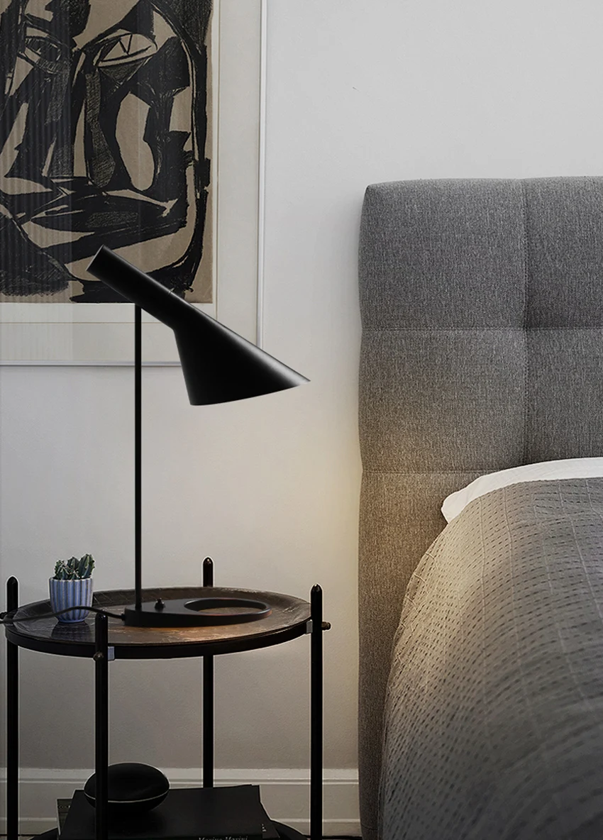 Modern AJ Desk Lamp Led Iron Art Table Lights Lighting Nodic Living Room Lamp Study Bedroom Decor Table Lamp Lights Fixtures