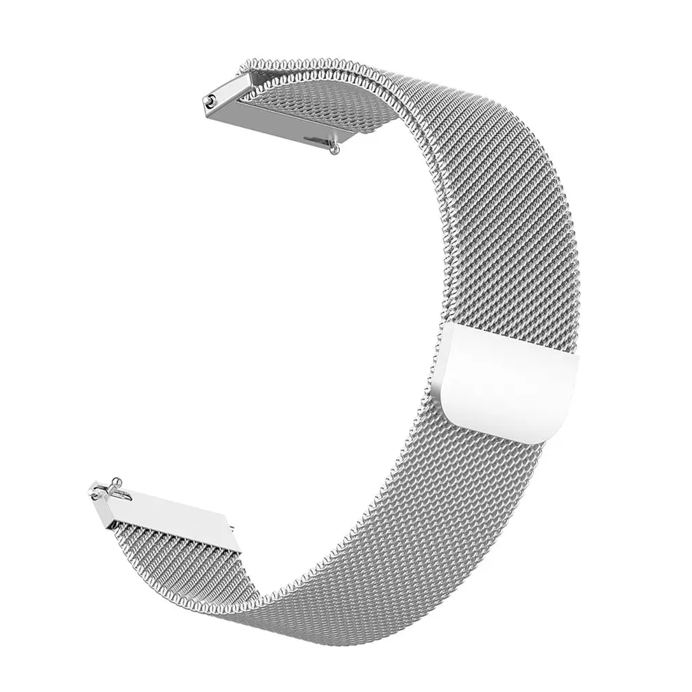 Белый 245 м/245 сетчатый Браслет часы ремешок часы на магнитном ремешке часы замена для Xiaomi Amazfit Bip Молодежные часы - Цвет: Белый