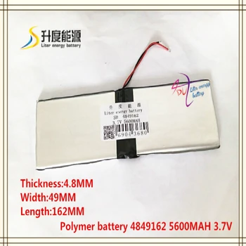 

4849162 3.7V 5600mAh 5050160 Polymer lithium ion / Li-ion battery for tablet pc POWER BANK cell phone