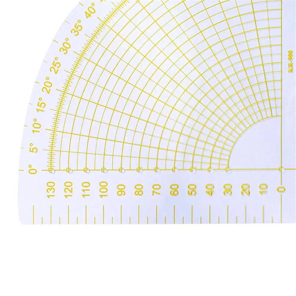 Веерообразная Лоскутная линейка шовный манометр пластиковое Лекало для измерения рисунка