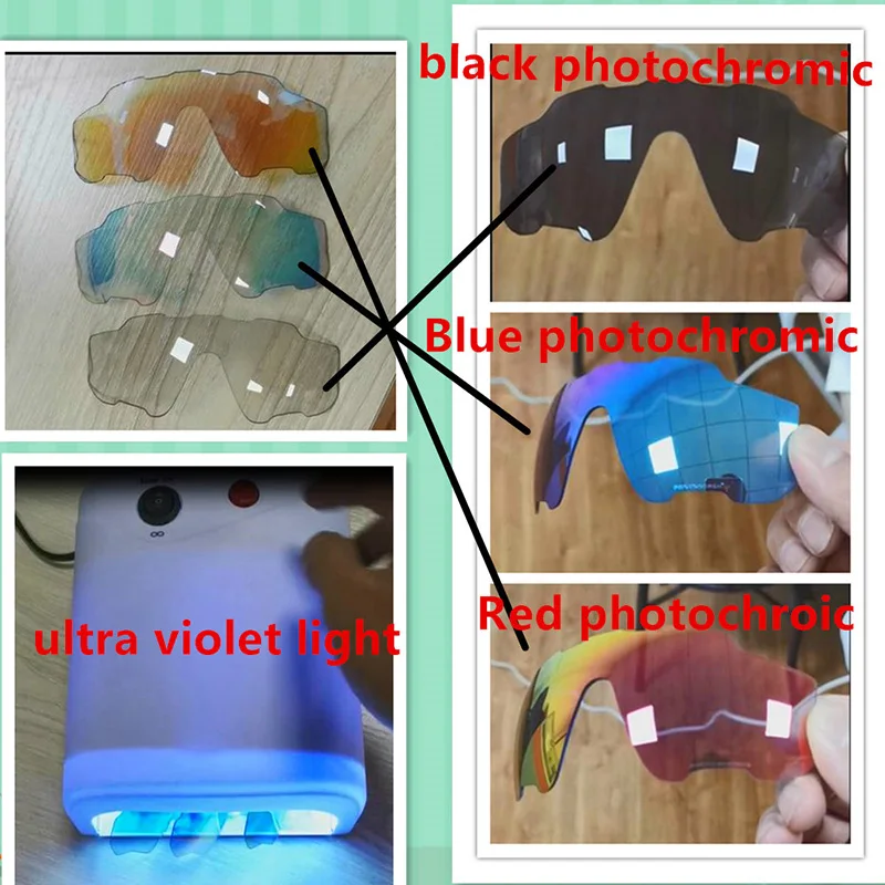 Фотохромные велосипедные очки UV400 поляризационные солнцезащитные