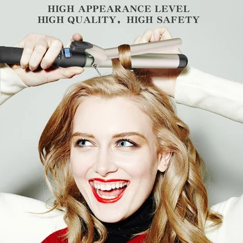 

Hair curler hair salon curling tool professional ceramic curler with nozzle curler, unique appearance modeler LCD HD display