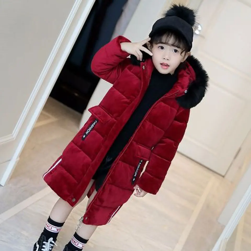 Коллекция года, весенне-зимняя куртка для девочек детское пальто с хлопковой подкладкой и капюшоном детская одежда парки для девочек Enfant, куртки и пальто