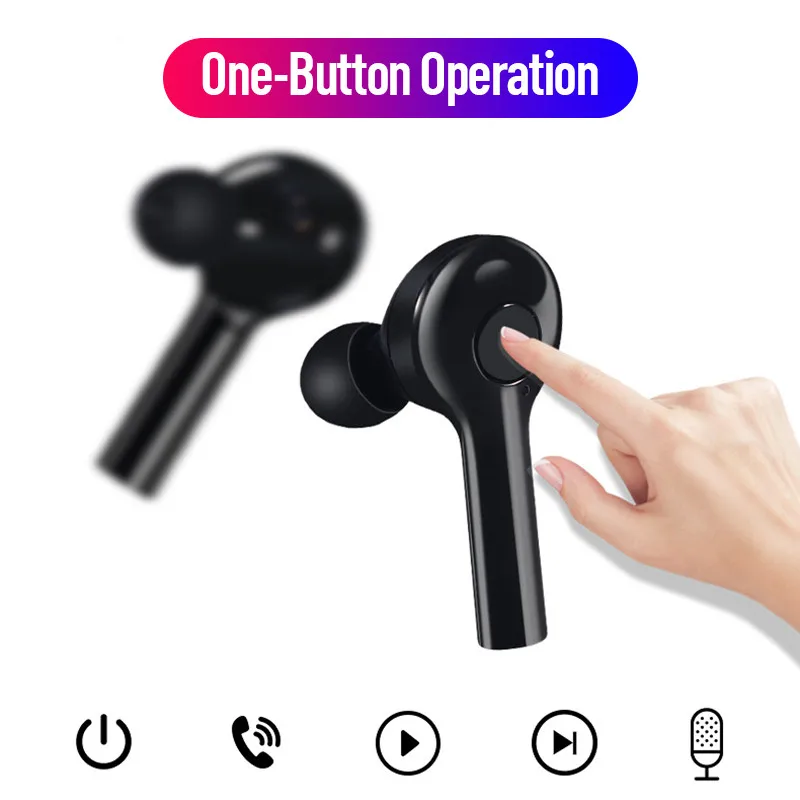 TW08 Bluetooth Earphones TWS 5.0 headphone Stereo Noise Reduction Wireless Earphone Sports Headset With Charging Bin | Электроника