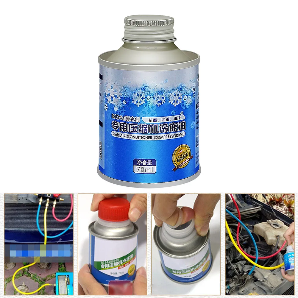 New 3pcs R134a Refrigerant Oil Compressor Oil For Car Truck Bus Automotive A/C Air Conditioning System Replacement