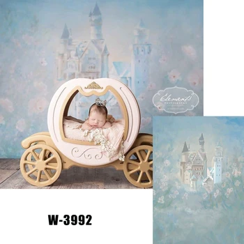 

Watercolor Castle Palace Background Photography BackDrop Baby Girl Photo Studio Photocall Portrait Photoshoot Filming Back Drop